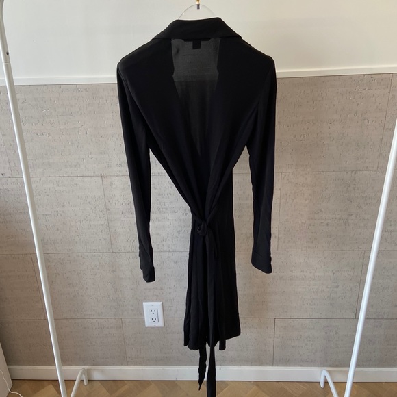 Diane Von Furstenberg Black Wrap Dress - Picture 7 of 10